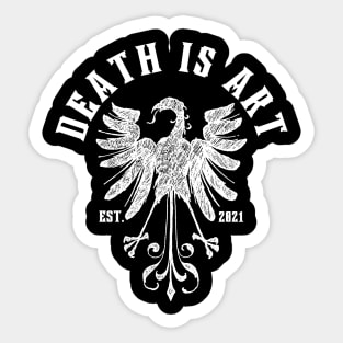 Death is Art Crest V.2 Sticker